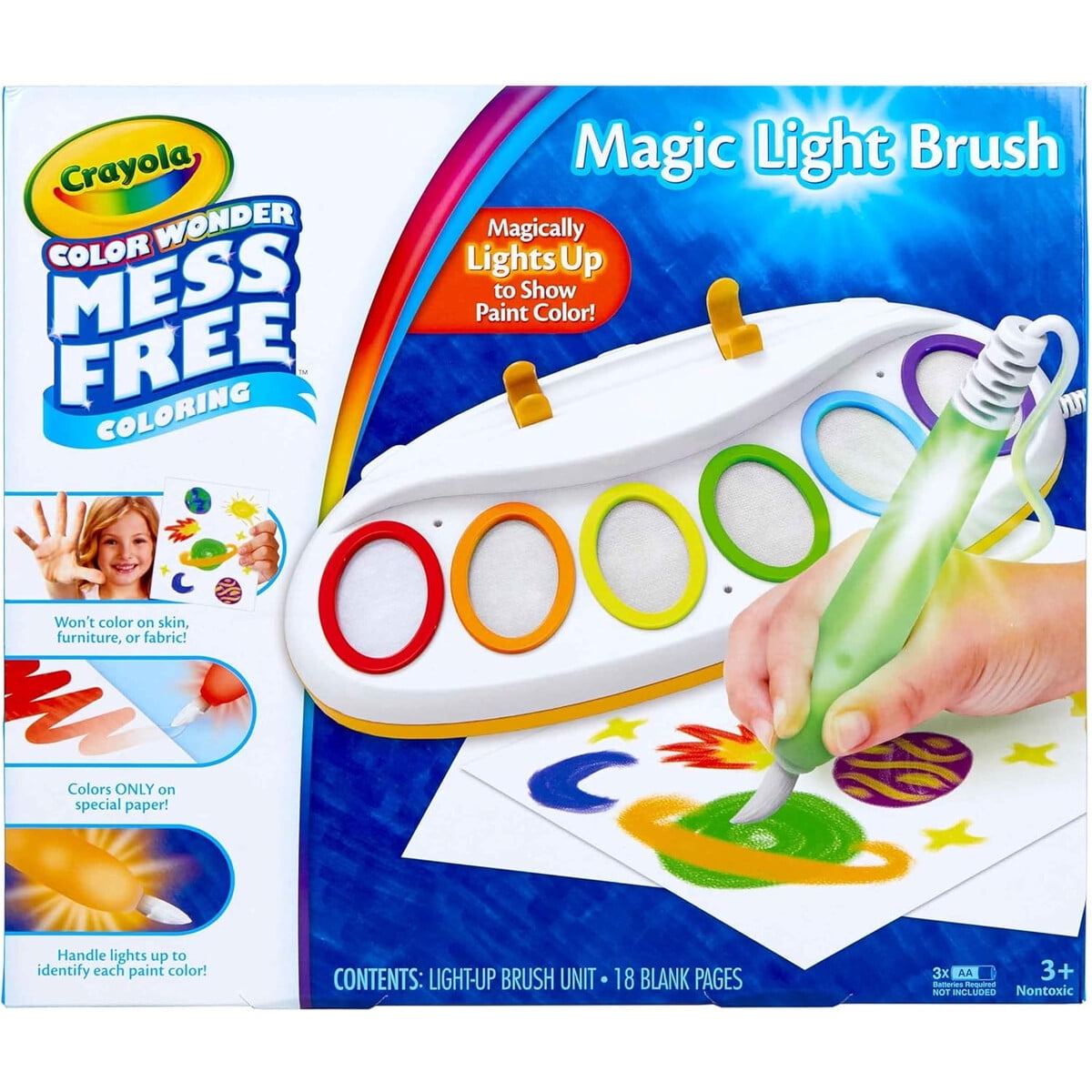 Set Pintura Crayola Color Wonder Magic Light Brush