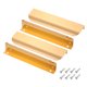 thumbnail image 1 of Uxcell 4 piezas de tiradores para gabinetes, tiradores de borde de aleación de aluminio de 6 pulgadas, tono dorado, 1 of 7