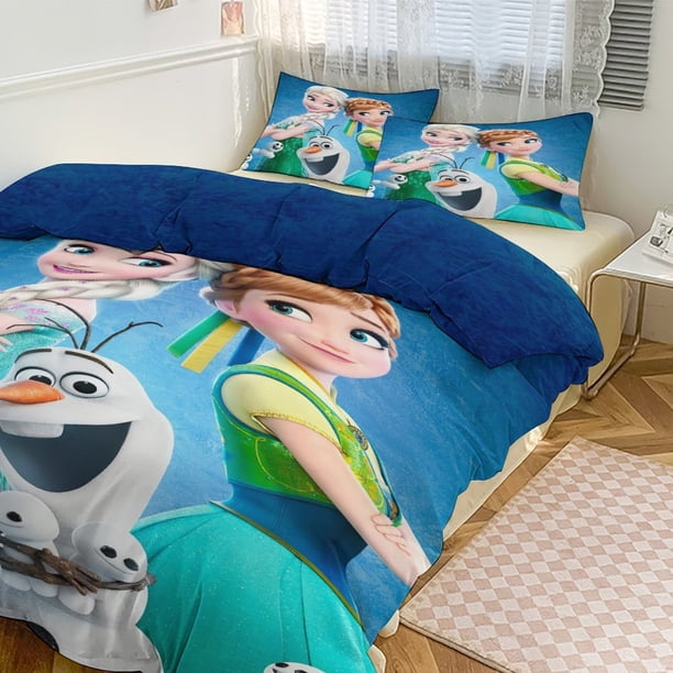 Frozen Bedding Sets for Kids Men Women Full Size Comforter Set 3pcs Comforter Sets