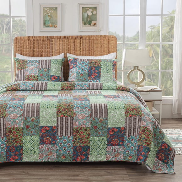 Set de edredón y funda de almohada Greenland Home Jasmin Boho King