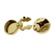 thumbnail image 1 of Gemelos Redondos Para Hombre, Fundas Para Botones, Traje De Negocios, 2 Piezas, Regalo Para Hombre, Dorado, 1 of 5