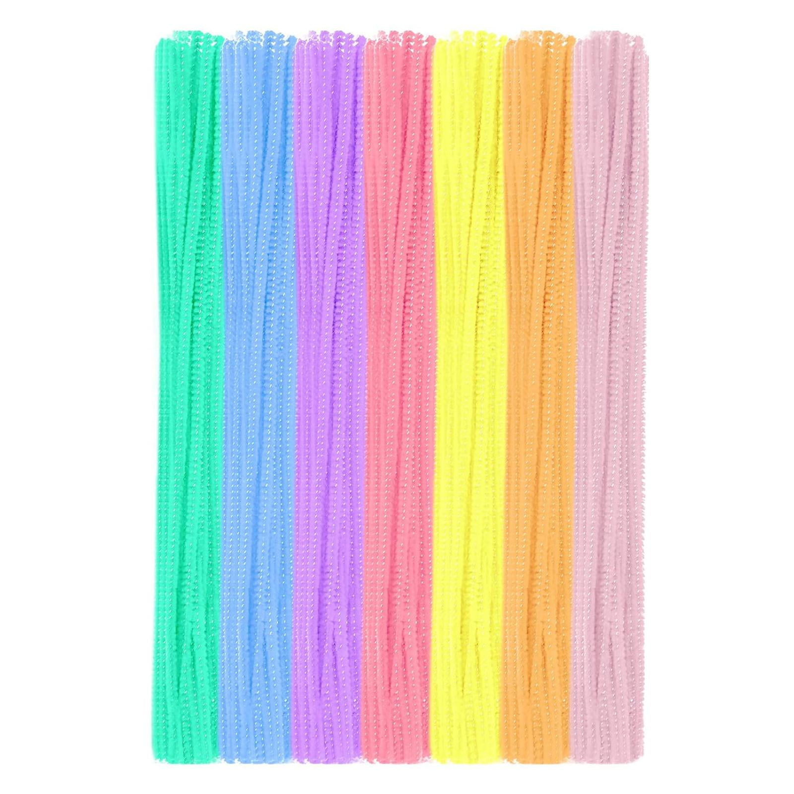 Bothyi - 100 Piezas De Limpiadores De Tuberías De Tallos De Chenilla De Felpa Para Hacer Ramos, Decoraciones Coloridas