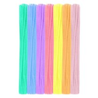 Bothyi - 100 Piezas De Limpiadores De Tuberías De Tallos De Chenilla De Felpa Para Hacer Ramos, Decoraciones Coloridas