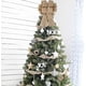 thumbnail image 4 of Gran corona de arpillera con lazo decorativo de granja, lazo colgante, envoltura de regalos, adorno para árbol de Navidad, Halloween, fiestas navideñas, manualidades para el hogar, 4 of 6