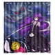 thumbnail image 1 of Cortina de ducha de La Bella y la Bestia con diseño de rosas, juego de cortinas de baño con ganchos, tamaño 66 x 72 pulgadas, 1 of 3