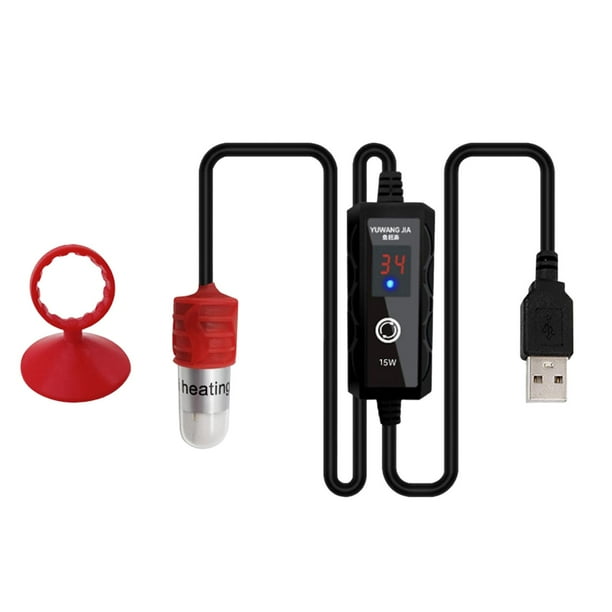 Termostato sumergible Controlador de temperatura de barra de calor 1534 grados 9 degree degree F Calentador de tanque de peces de acuario para agua dulce Estanq , 15w
