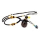 thumbnail image 3 of Vidrio Peque?a Calabaza Aceite Esencial Difusor Colgante Collar Botella De Perfume Negro, 3 of 5