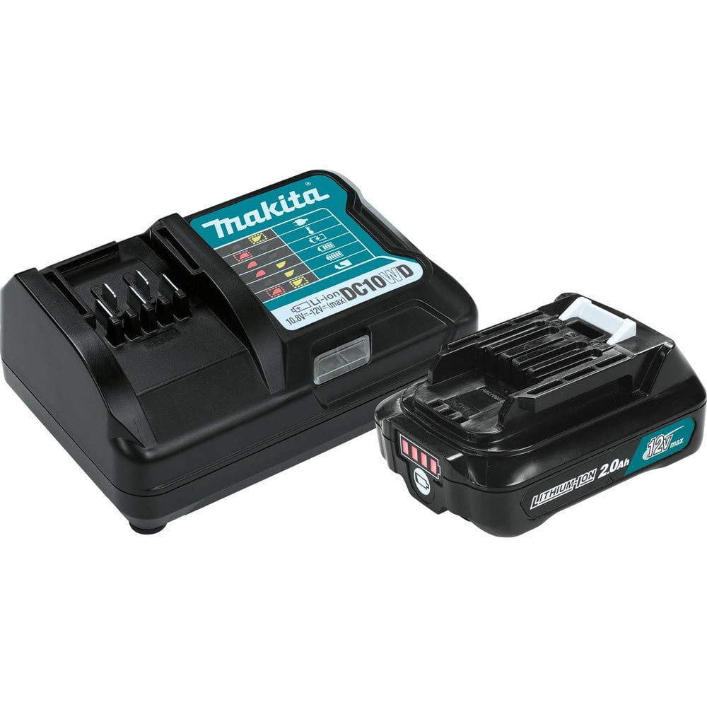 Paquete De Inicio De Batería Y Cargador De Iones De Litio Makita Bl1021bdc1 De 12 V Máx. Cxt