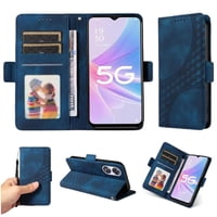 Carcasa Foxdock Oppo A78 5G De Cuero Pu, Diseño Acolchado Clásico, Protección Contra Caídas Y Rayones