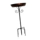 thumbnail image 1 of Baño de pájaro de metal para el diseño de pájaro de jardín exterior con un tazón de alimentación de aves de pájaro de 5 puntas para el césped al aire, 1 of 5