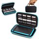 thumbnail image 1 of Estuche rígido Orzly para Nintendo 2DS XL azul/negro con ranuras para juegos, 1 of 9
