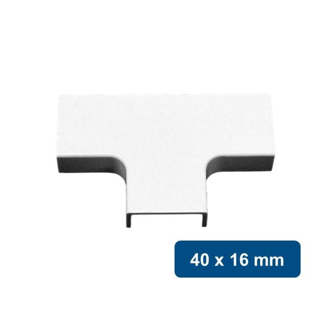 Globaltronics - Union Tee Para Canaleta Pvc 40x16mm