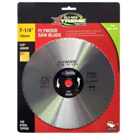 Hoja de sierra circular Disston Blu-mol Xtreme 7.25" 140T