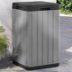 thumbnail image 2 of Contenedor de basura exterior vidaXL gris de polipropileno 80L, 2 of 9