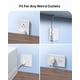 thumbnail image 4 of Cable de extensión TROND Flat de 6 pies con enchufe giratorio de 360°, blanco, 4 of 7