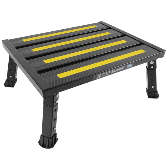 RV Step DEPSUNNY, altura ajustable, aluminio, 1000 libras