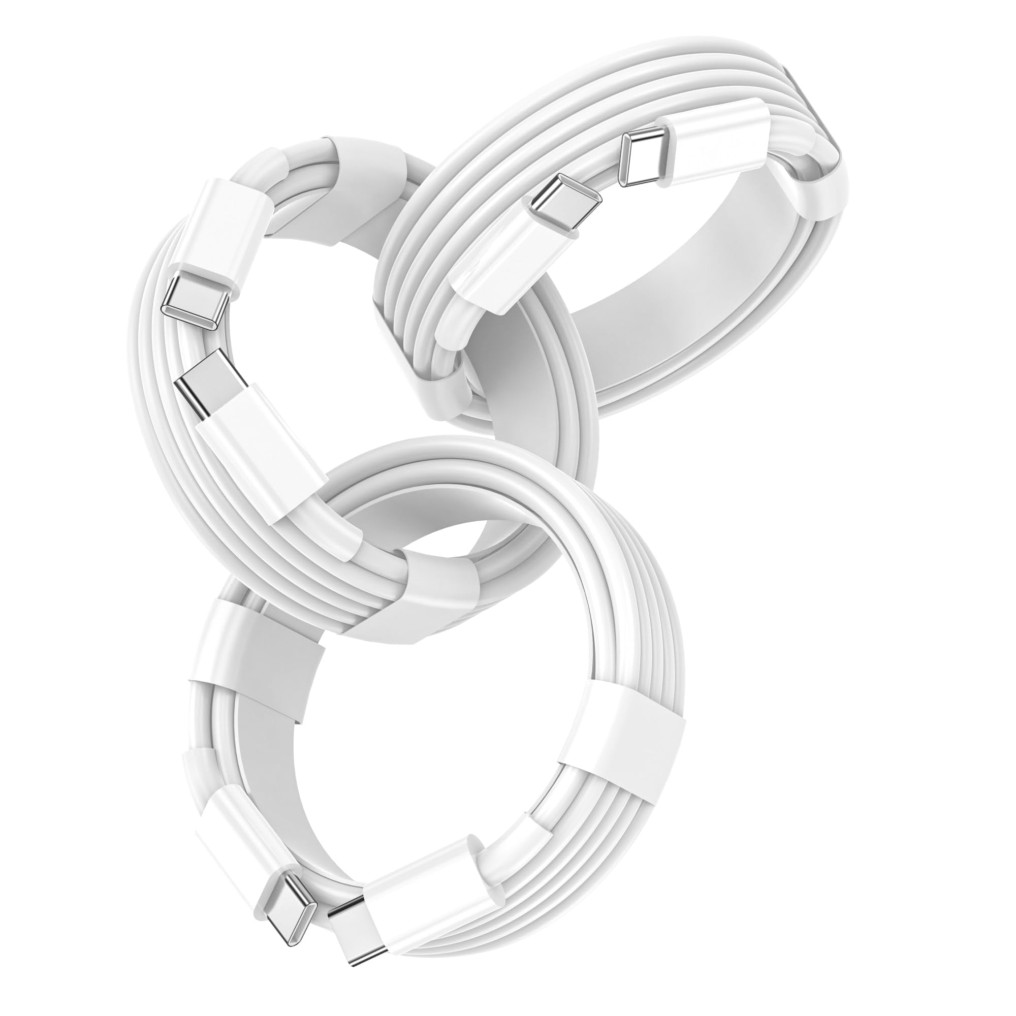 Cable Usb C A Usb C Feel2nice De 6 Pies Y 60 W Para Apple, Paquete De 3