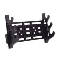 Magideal - Soporte Para Tanto, Soporte Horizontal Montado En La Pared, Soporte Para Flauta, Estante De Almacenamiento Para Espadas Medievales Wakizashi Tres Capas
