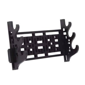 Magideal - Soporte Para Tanto, Soporte Horizontal Montado En La Pared, Soporte Para Flauta, Estante De Almacenamiento Para Espadas Medievales Wakizashi Tres Capas