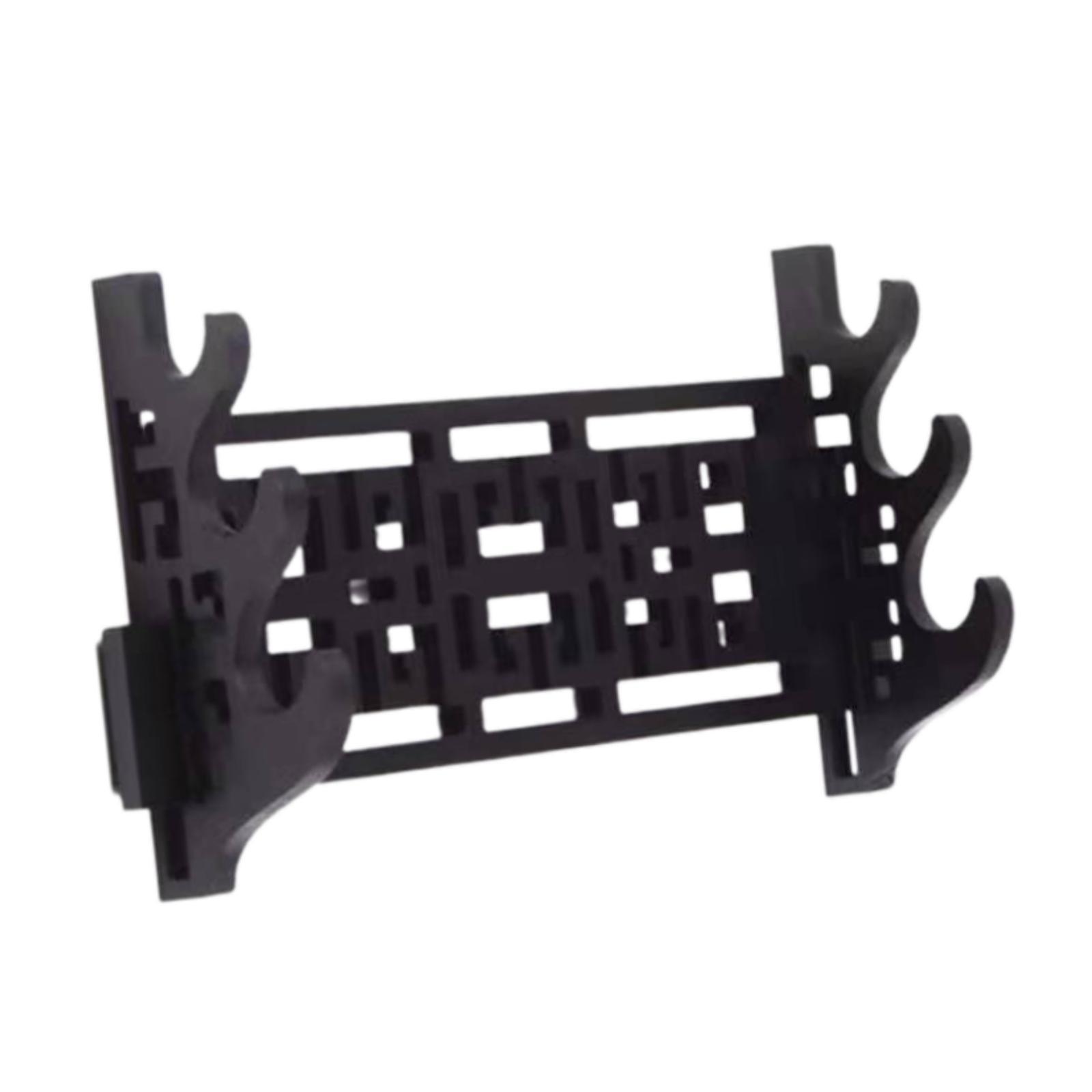 Magideal - Soporte Para Tanto, Soporte Horizontal Montado En La Pared, Soporte Para Flauta, Estante De Almacenamiento Para Espadas Medievales Wakizashi Tres Capas