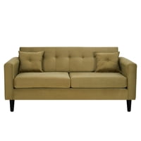 Bodevir - Sofa New Retro 3C Felpa 00 Verde Musgo