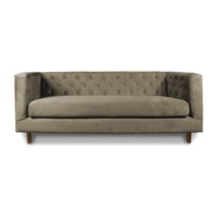 Latam Home - Sofá Brescia 3C Tela Velvet Vivian Café