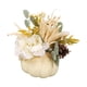 thumbnail image 5 of Calabaza Artificial Con Flores De Otoño Para Acción De Gracias, Manualidades Para Chimenea, Color Blanco, 21 X 18 Cm, 5 of 5