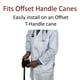 thumbnail image 2 of Funda de espuma Cane Pad Crutcheze Premium con mango en T, color negro, 2 of 8