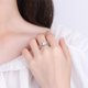 thumbnail image 4 of Anillos de Compromiso de Moissanita de 1 Quilate para Mujer Color D Claridad VVS1 Anillos de Diamante Anillos de Plata Esterlina S925 Regalos Anillos de Boda de Moissanita con Certificado, 4 of 8