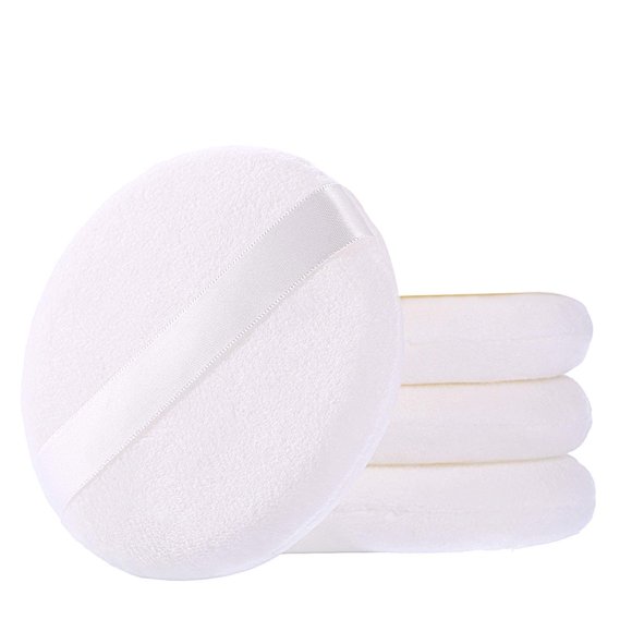 Polvera WSYUB Ultra Suave de Terciopelo Grande para Cuerpo 4 piezas