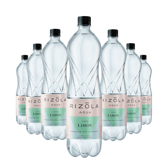 Agua Con Gas Rizola Sabor Limón 1,5L Pack X6 Unidades