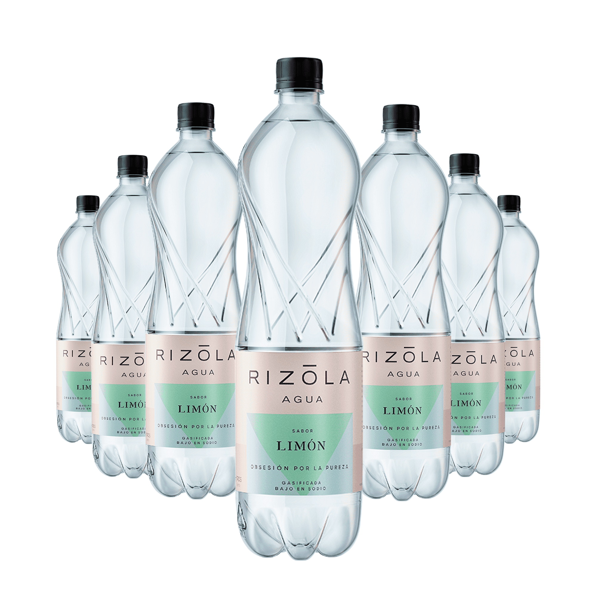 Agua Con Gas Rizola Sabor Limón 1,5l Pack X6 Unidades
