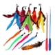 thumbnail image 2 of Funny Cat Feather Teaser Wand Toys Con 10 Recargas Juguete De Entrenamiento Suministros Para Mascotas, 2 of 5