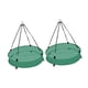 thumbnail image 3 of Paquete de 2 comederos para pájaros, cuencos colgantes, fácil instalación, decoración importante, aro para comedero de pájaros para exteriores, jardín, 3 of 5