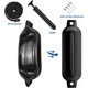 thumbnail image 5 of Boat Fender Turmaster, paquete de 4 unidades, 11,4 cm x 40,6 cm, inflables, color negro, 5 of 7
