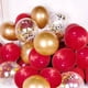 thumbnail image 2 of 120pcs, Red Golden Confetti Latex Balloons, 12in 10in 5in Garland Arch Row Set Kids Baby Shower Birthday Party Bridal Wedding Decoration Supplies, 2 of 2