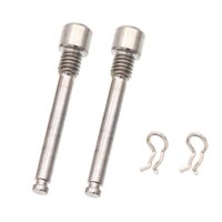 Ioensy - 2 Piezas De Pernos De Freno De Disco De Bicicleta Tornillos De Palanca De Freno Rosca M4 Perno De Abrazadera De Freno Plateado