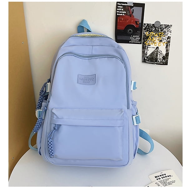 Solid Color Women Rucksack Large School Bag Backpack for Teenage Girls Fashion College Student Book Bag Mochilas рюкзак 가방