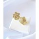 thumbnail image 4 of Aro Carré Flor Circones Enchapado Oro 18k, 4 of 5