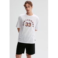 Fashionspark - Polera Hombre Print Central Blanco - Vii