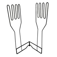 Bothyi - Soporte Para Guantes De Cocina Soporte Plegable De Metal Estante De Secado De Toallas Para Platos Vertical