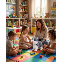 Todo Para El Hogar - Peluche De Gatito Interactivo Camina Y Hace Miau Real Color Gris