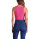 thumbnail image 3 of INSPIRE CHIC Body sin mangas para mujer con cuello halter asimétrico S Rosa caliente, 3 of 6