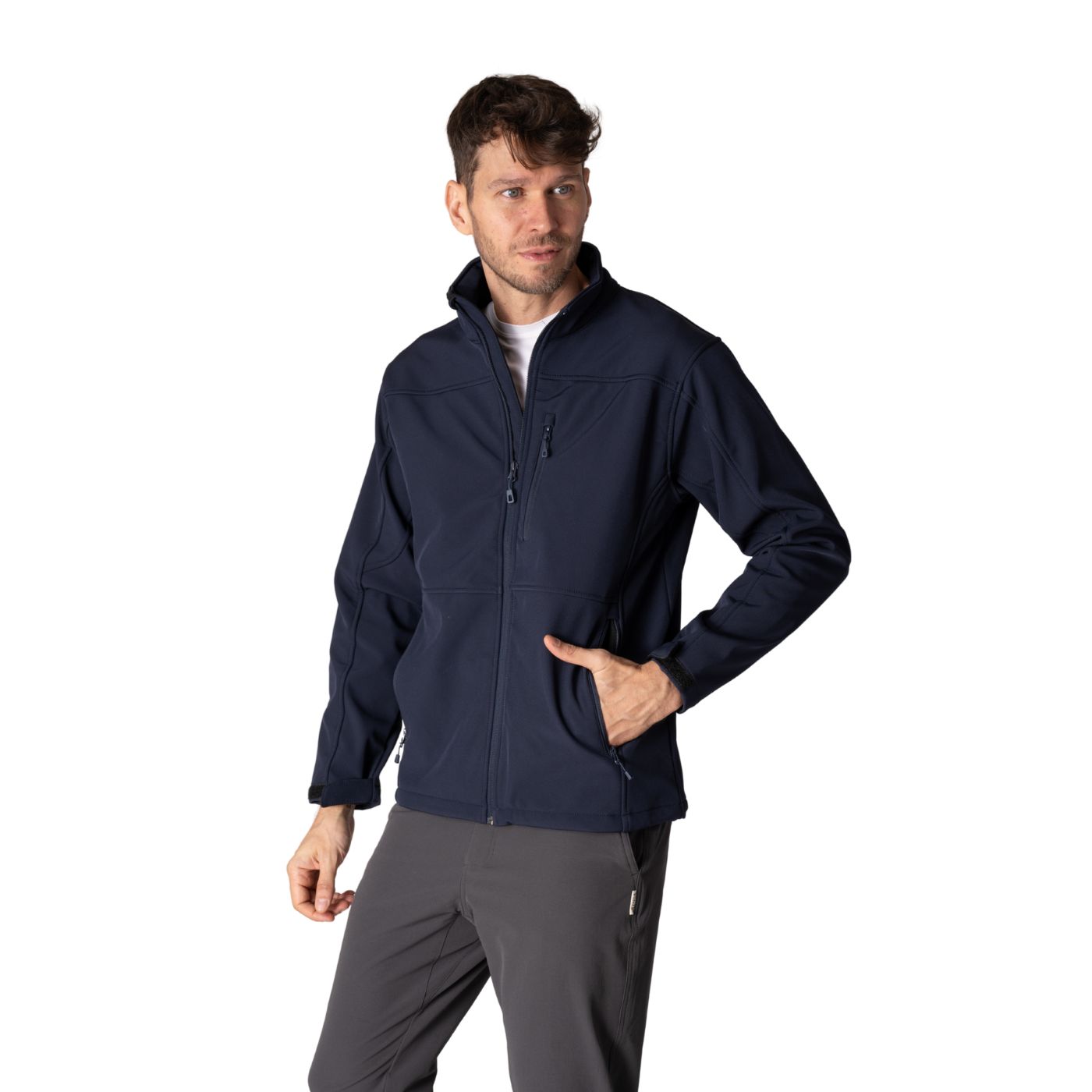 Indusbord - Chaquetas Softshell Hombre Custom Series Con Cierre Ykk