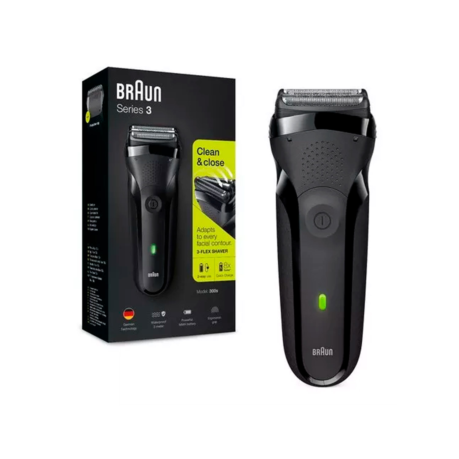 Braun - Afeitadora Serie 3 300 Black