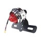 thumbnail image 1 of Luz De Freno Trasera LED Para Motocicleta Con Soporte Para Matrícula Rojo + Carcasa Plateada, 1 of 5