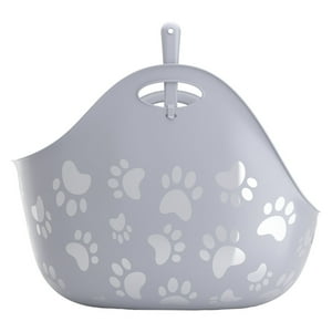 Gigwi - Bandeja Sanitaria De Arena Con Pala Gris Gigwy