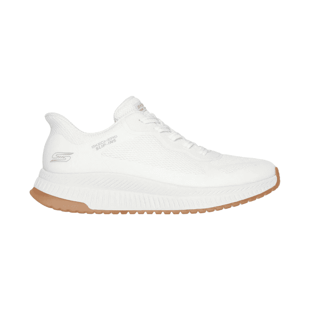 ZAPATILLAS URBANAS SKECHERS SLIP-INS BOBS SQUAD 4 MUJER | 117624-WHT - Talla 36