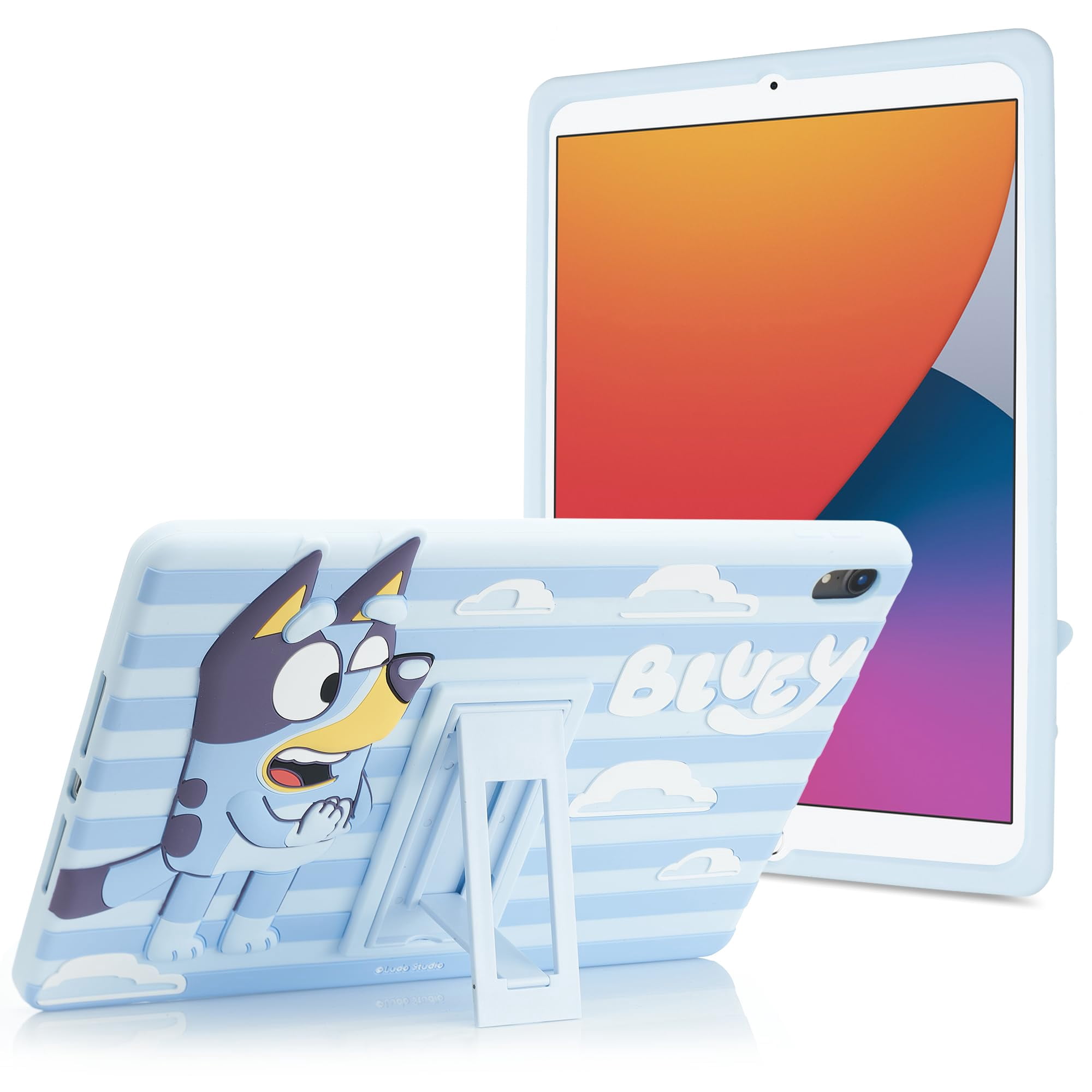 Funda Para Ipad Komar Kids Bluey De 10,9 Pulgadas, Silicona A Prueba De Golpes