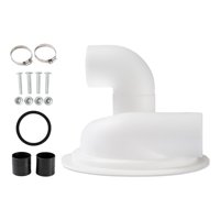 Bothyi - Colector De Polvo Con Filtro Ciclónico Con Codo, Cubierta Separadora Ciclónica De Plástico Para Bricolaje, Color Blanco